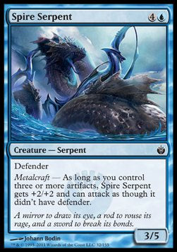 Spire Serpent - Mirrodin Besieged (Common) [MBS-32] Imagen principal del producto
