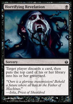 Horrifying Revelation - Mirrodin Besieged (Common) [MBS-45] Hauptbild