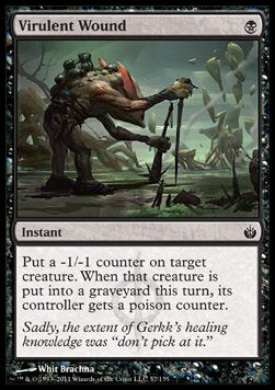 Virulent Wound - Mirrodin Besieged (Common) [MBS-57] Hauptbild