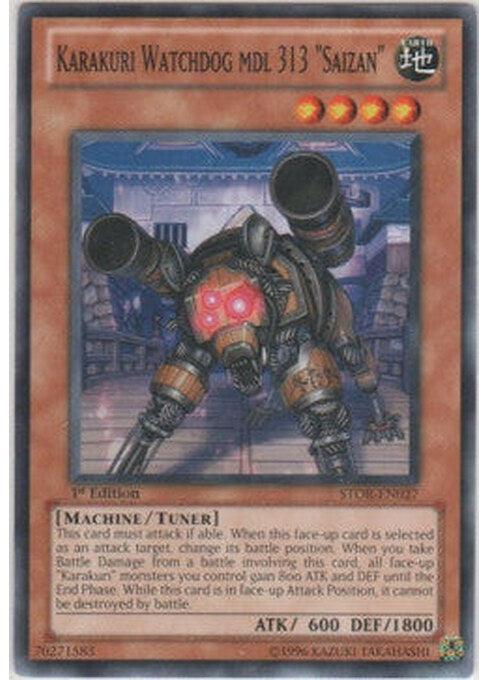 Karakuri Watchdog mdl 313 "Saizan" — Storm of Ragnarok (STOR-027) Yu-Gi-Oh! card Main image