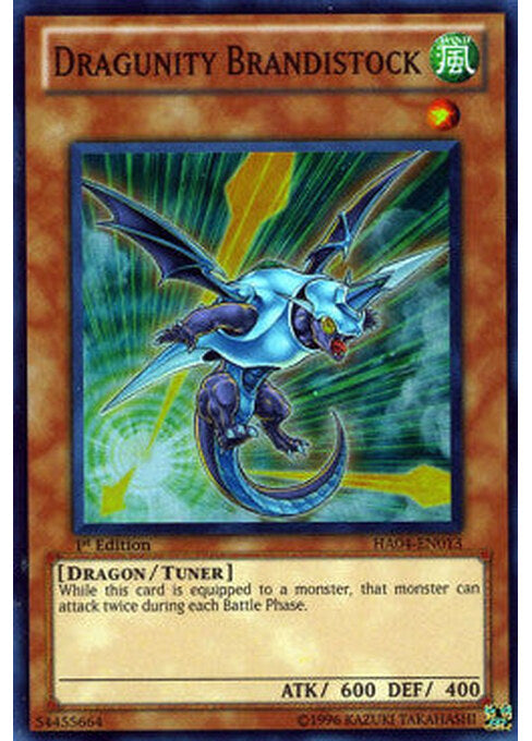 Dragunity Brandistock — Hidden Arsenal 4 (HA04-013) Yu-Gi-Oh! card Imagen principal del producto