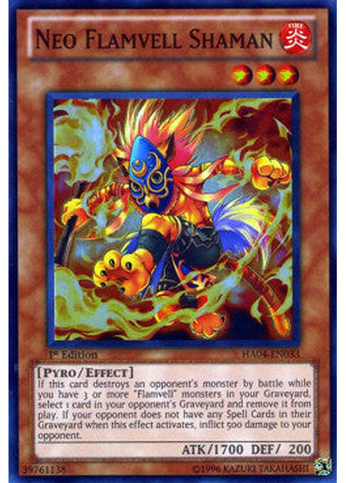 Neo Flamvell Shaman — Hidden Arsenal 4 (HA04-033) Yu-Gi-Oh! card Main image