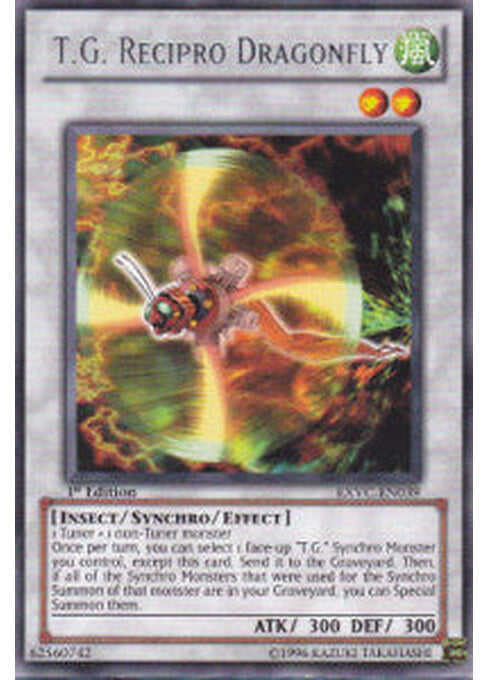 T.G. Recipro Dragonfly — Extreme Victory (EXVC-039) Yu-Gi-Oh! card Hoofdafbeelding