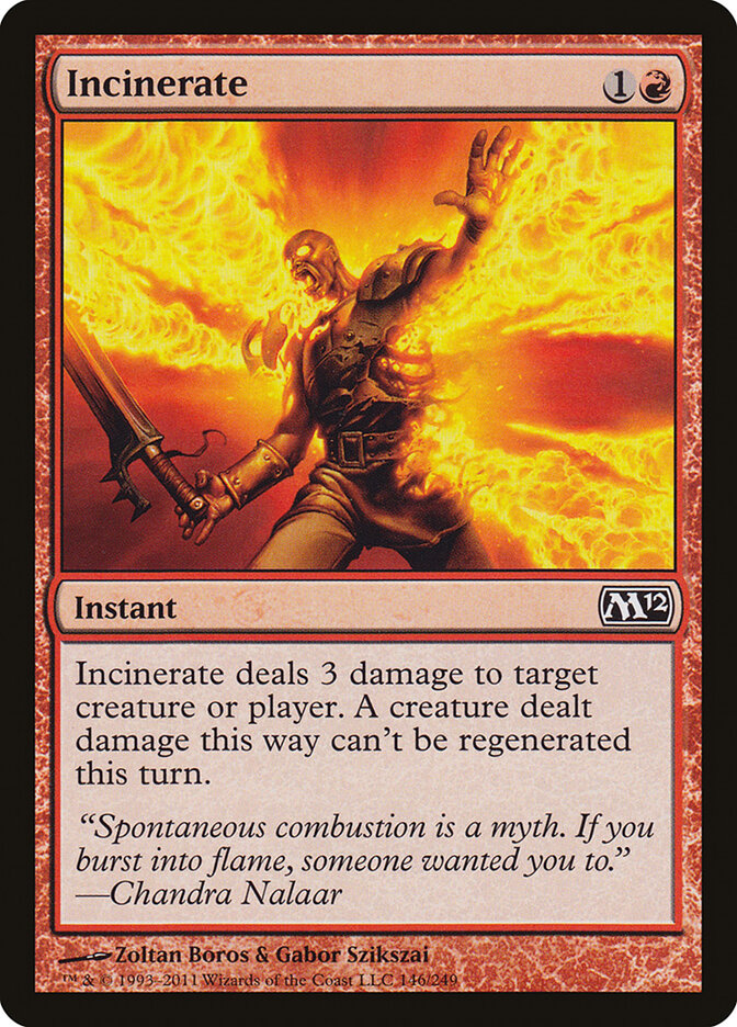 Incinerate - Magic 2012 (Common) [M12-146] Image principale du produit