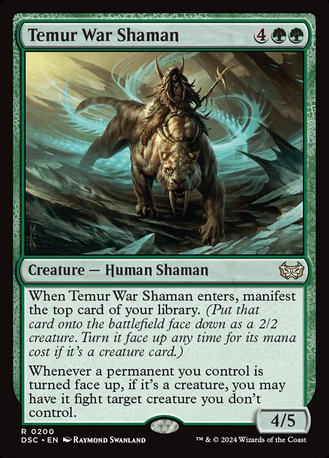 Temur War Shaman - Commander: Duskmourn: House of Horror (Rare) [DSC-200] Hauptbild