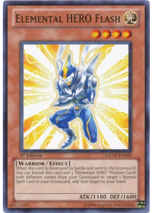 Elemental HERO Flash — Generation Force (GENF-090) Yu-Gi-Oh! card Hauptbild
