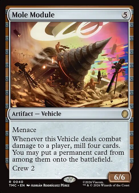 Mole Module – Commander: Teenage Mutant Ninja Turtles (TMC-40) Magic: The Gathering card Hoofdafbeelding