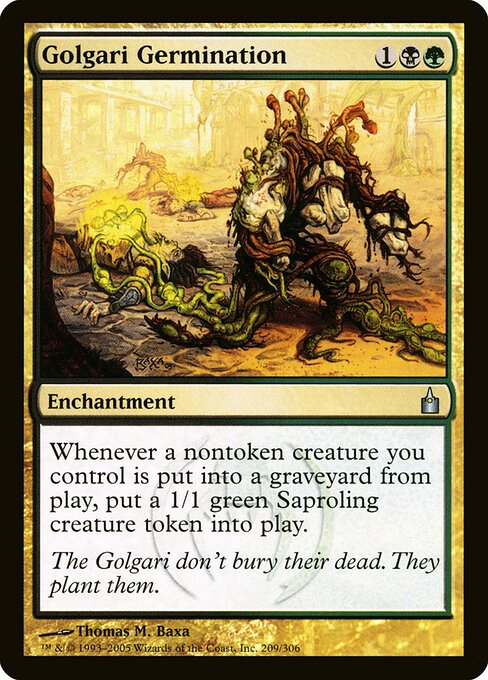 Golgari Germination – Ravnica: City of Guilds (RAV-209) Magic: The Gathering card Hauptbild