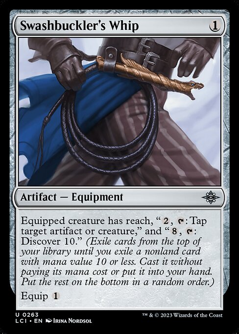 Swashbuckler's Whip – The Lost Caverns of Ixalan (LCI-263) Magic: The Gathering card Hoofdafbeelding