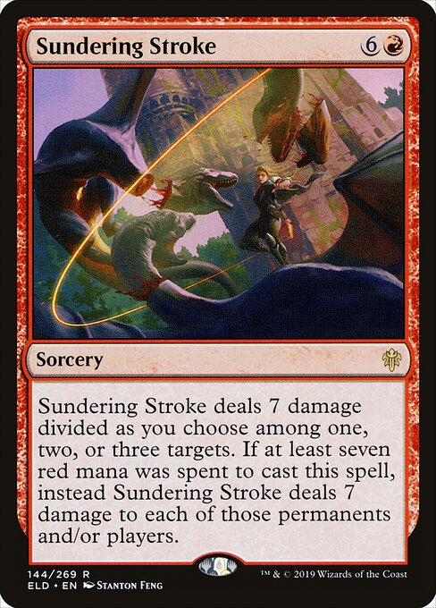 Sundering Stroke – Throne of Eldraine (ELD-144) Magic: The Gathering card