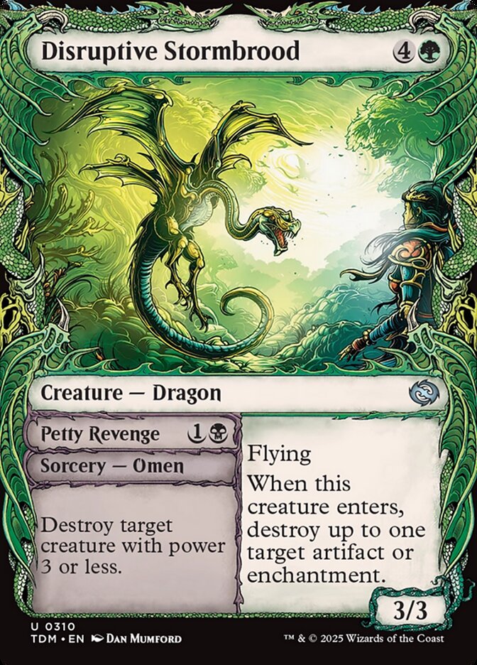 Magic-kaart Disruptive Stormbrood // Petty Revenge XTDM-310 uit Tarkir: Dragonstorm: Extras (Uncommon) Main image