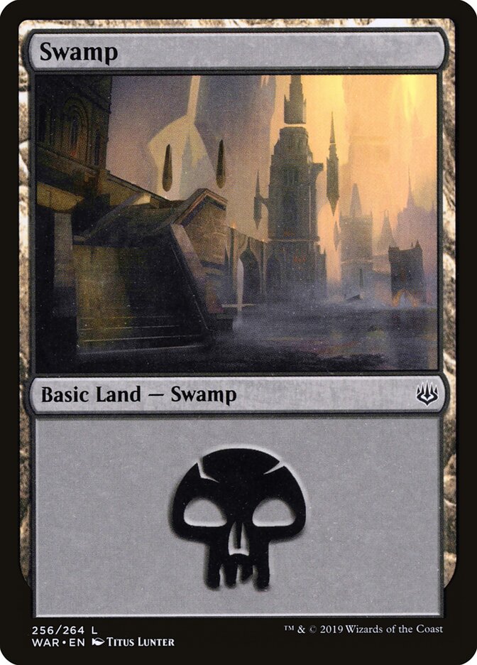 Swamp (V.1) - War of the Spark (Land) [WAR-256]