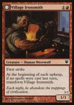 Village Ironsmith / Ironfang - Innistrad (Common) [ISD-168] Imagen principal del producto