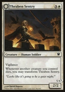 Thraben Sentry / Thraben Militia - Innistrad (Common) [ISD-38]