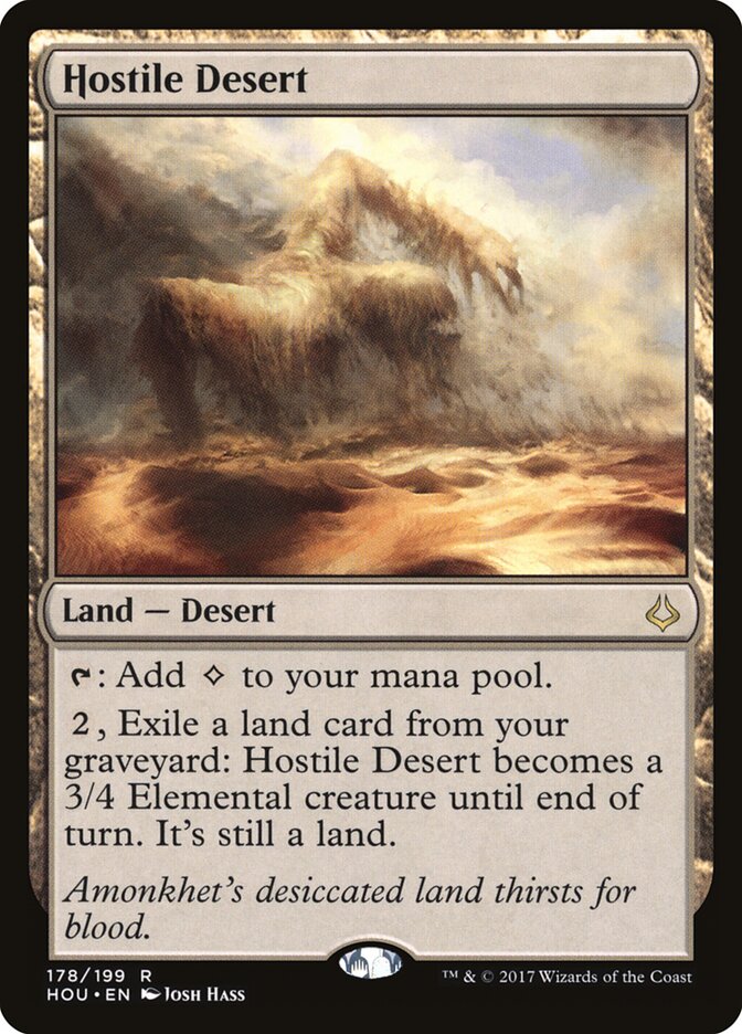 Hostile Desert - Hour of Devastation (Rare) [HOU-178]