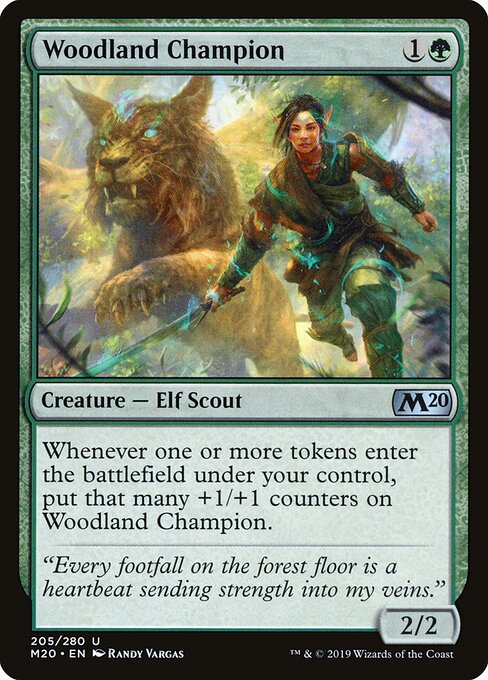 Woodland Champion – Core Set 2020 (M20-205) Magic: The Gathering card | LC-REM-20260804-15376302932300-250f5303-428a-478c-9bd5-2410f7fcc4dd Main image