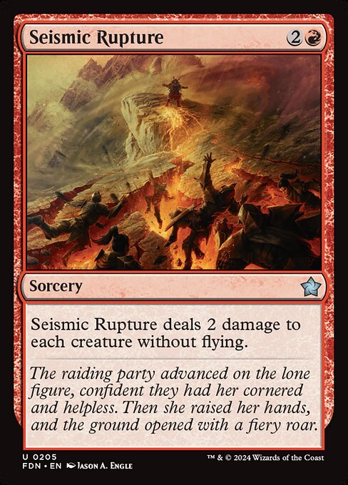 Seismic Rupture – Magic: The Gathering Foundations (FDN-205) Magic: The Gathering card