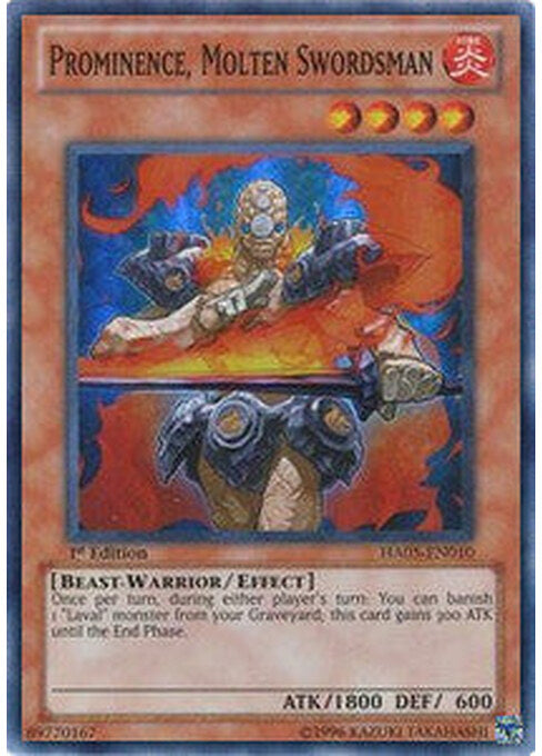 Prominence, Molten Swordsman — Hidden Arsenal 5 (HA05-010) Yu-Gi-Oh! card Imagen principal del producto