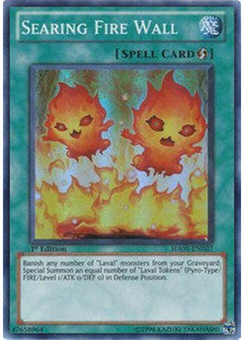 Searing Fire Wall — Hidden Arsenal 5 (HA05-027) Yu-Gi-Oh! card Imagen principal del producto