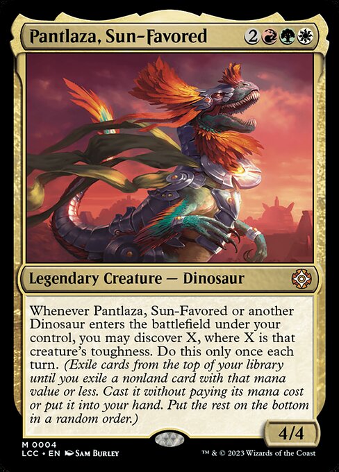 Pantlaza, Sun-Favored – Commander: The Lost Caverns of Ixalan (LCC-4) Magic: The Gathering card