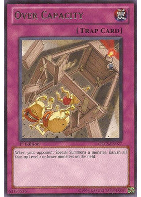 Over Capacity — Order of Chaos (ORCS-077) Yu-Gi-Oh! card Hoofdafbeelding