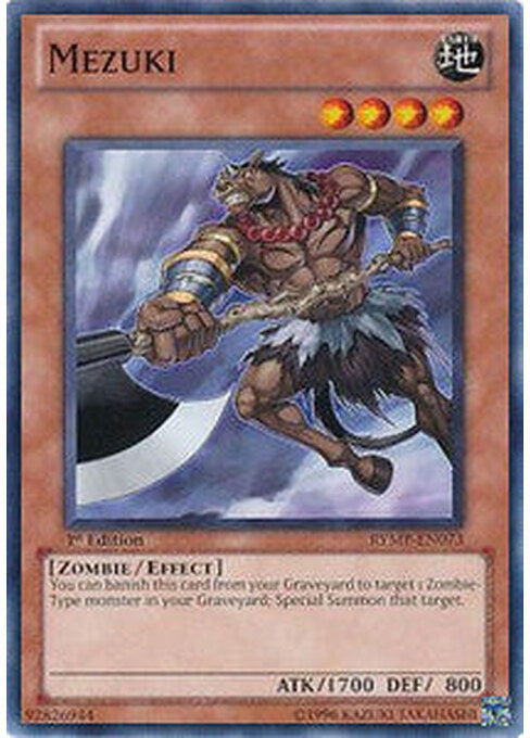 Mezuki — Ra Yellow Mega Pack (RYMP-073) Yu-Gi-Oh! card Imagen principal del producto