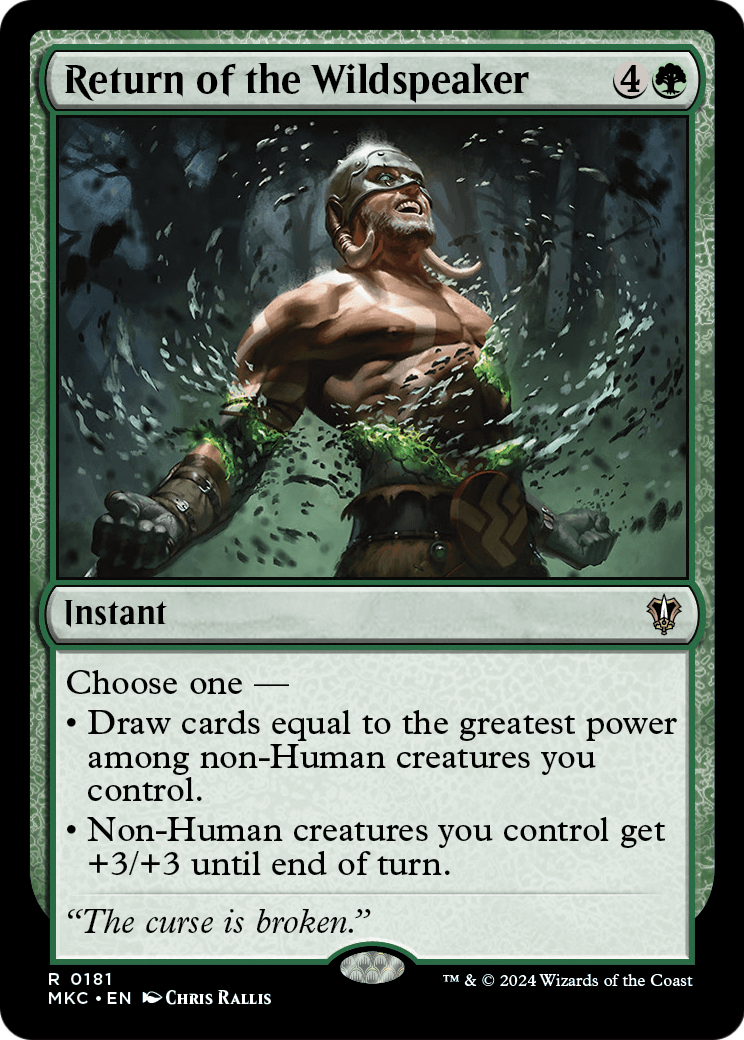 Return of the Wildspeaker – Commander: Murders at Karlov Manor 181 – Magic: The Gathering single card Hoofdafbeelding