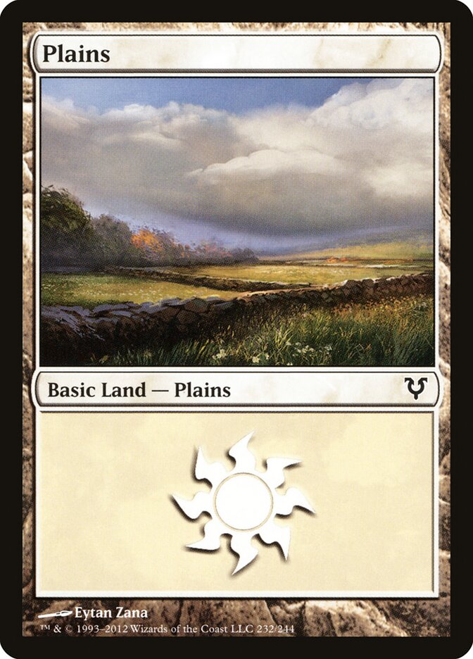 Plains (V.3) - Avacyn Restored (Land) [AVR-232] Image principale du produit