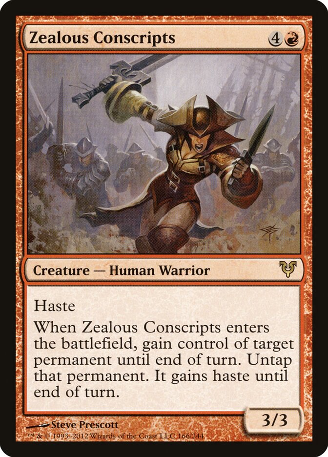 Zealous Conscripts - Avacyn Restored (Rare) [AVR-166] Main image