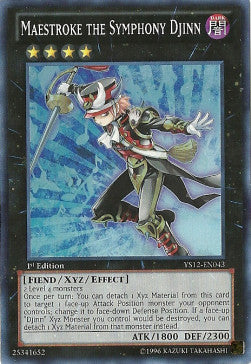 Maestroke the Symphony Djinn - Starter Deck: Xyz Symphony (Super Rare) [YS12-043] Main image