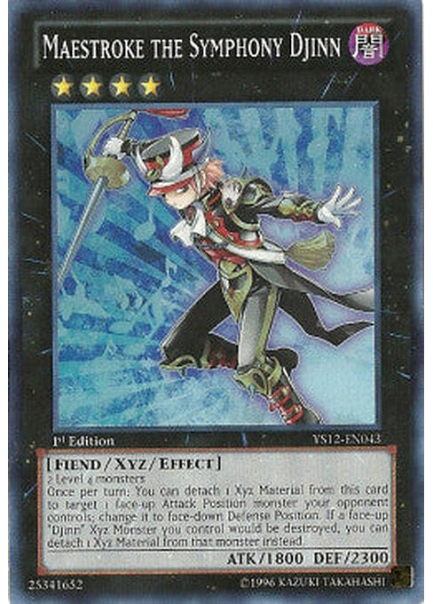 Maestroke the Symphony Djinn — Starter Deck: Xyz Symphony (YS12-043) Yu-Gi-Oh! card Main image