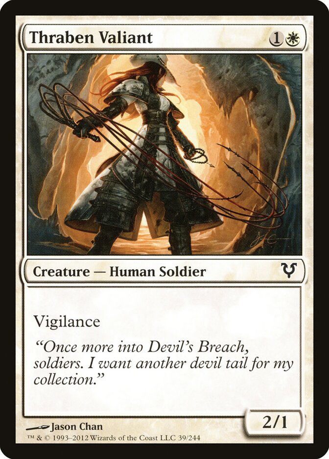 Thraben Valiant - Avacyn Restored (Common) [AVR-39] Image principale du produit