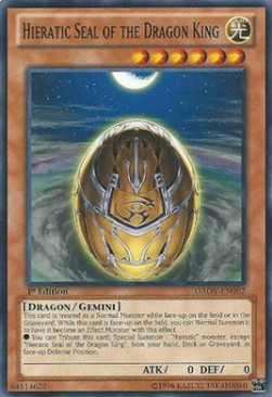 Hieratic Seal of the Dragon King - Galactic Overlord (Common) [GAOV-082] Imagen principal del producto