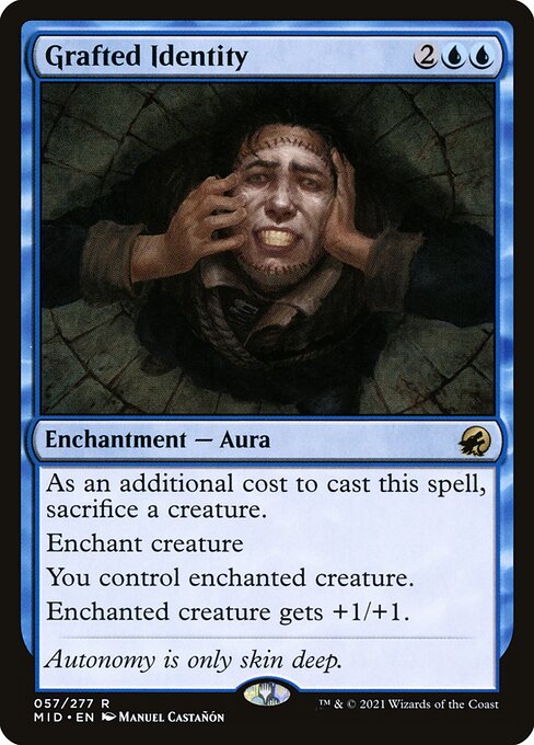 Grafted Identity – Innistrad: Midnight Hunt (MID-57) Magic: The Gathering card