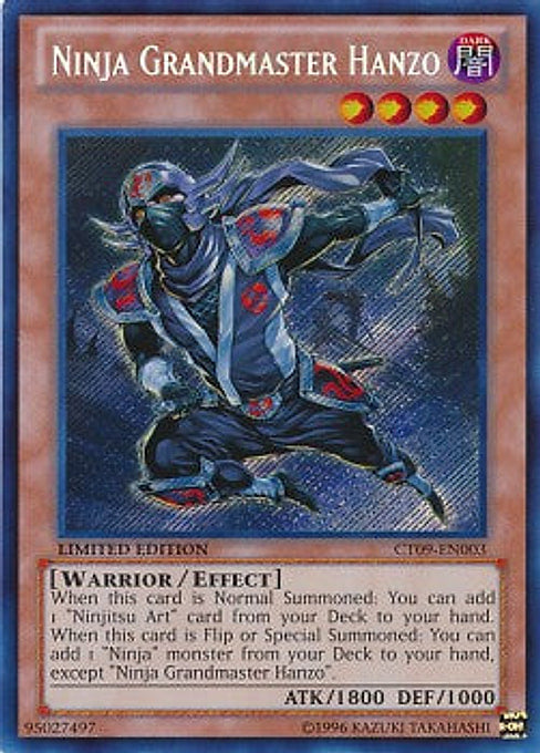 Ninja Grandmaster Hanzo — Collector's Tins 2012 (CT09-003) Yu-Gi-Oh! card Imagen principal del producto