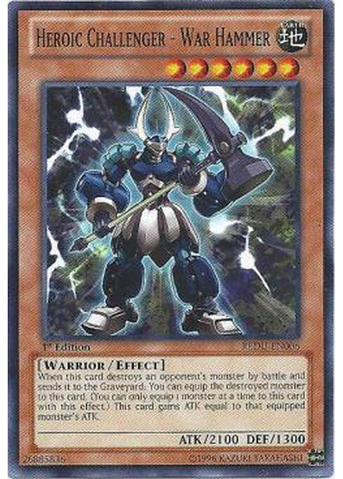 Heroic Challenger - War Hammer — Return of the Duelist (REDU-006) Yu-Gi-Oh! card Immagine principale del prodotto