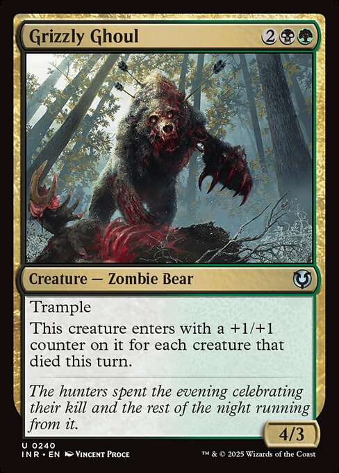 Grizzly Ghoul – Innistrad Remastered (INR-240) Magic: The Gathering card