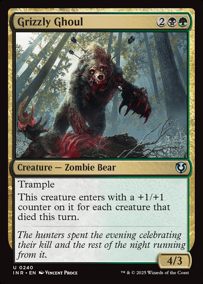 Magic-kaart Grizzly Ghoul INR-240 uit Innistrad Remastered (Uncommon)