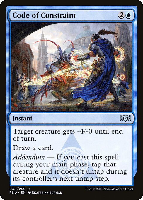 Code of Constraint – Ravnica Allegiance (RNA-35) Magic: The Gathering card