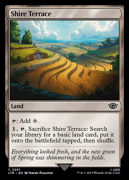 Shire Terrace – The Lord of the Rings: Tales of Middle-earth (LTR-261) Magic: The Gathering card