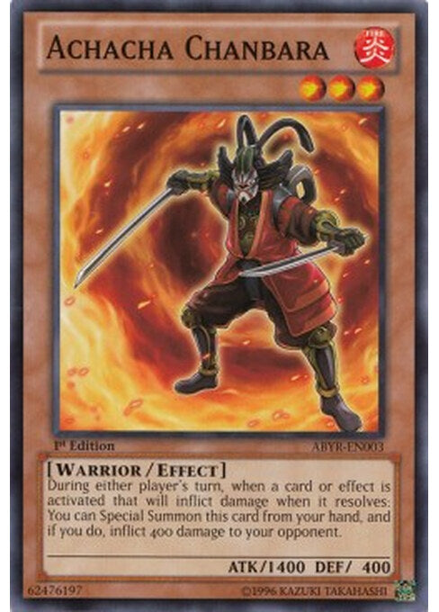 Achacha Chanbara — Abyss Rising (ABYR-003) Yu-Gi-Oh! card Hoofdafbeelding