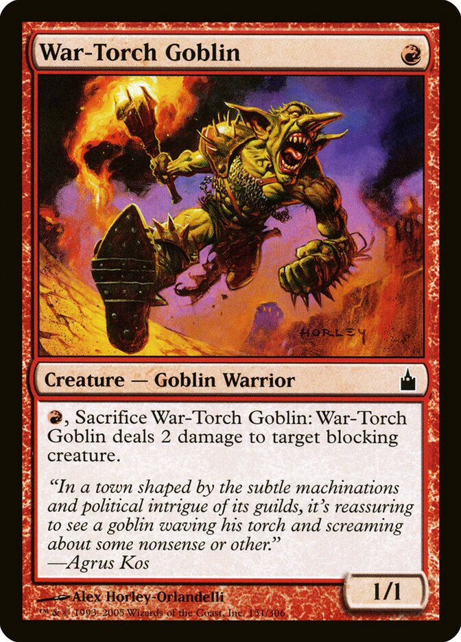 War-Torch Goblin - Ravnica: City of Guilds (Common) [RAV-151] Image principale du produit