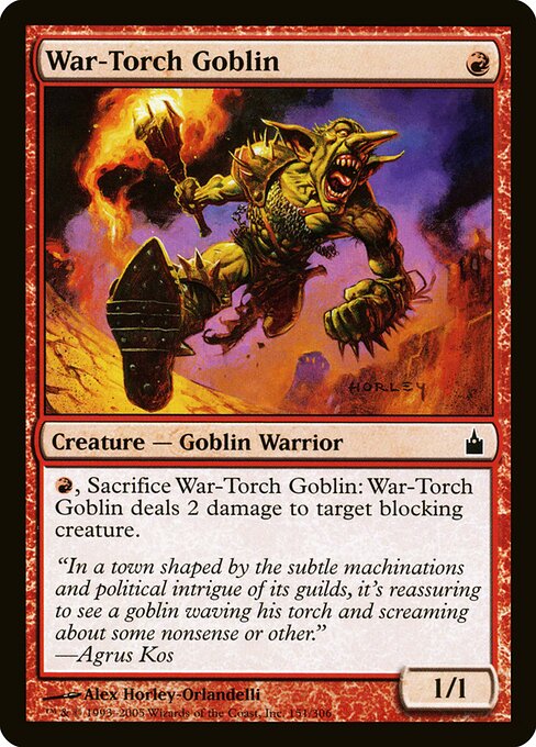 War-Torch Goblin – Ravnica: City of Guilds (RAV-151) Magic: The Gathering card | LC-REM-20260804-15151480668492-259469b3-1212-4030-97ae-a84f132798d4