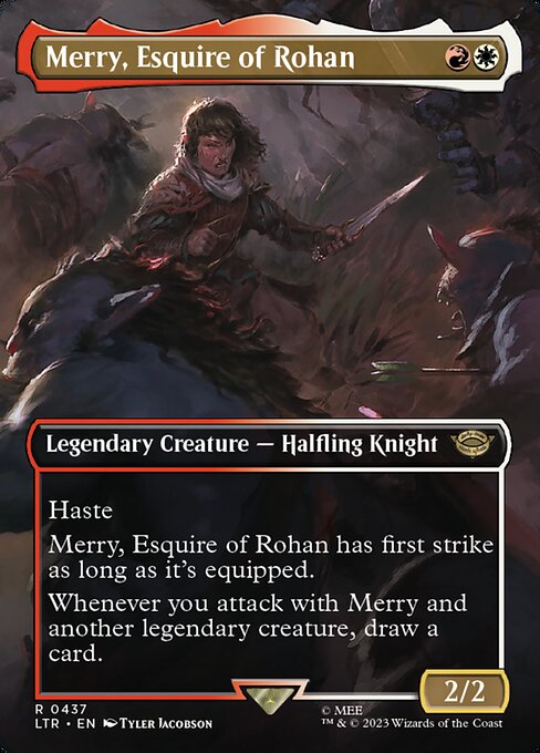 Merry, Esquire of Rohan – The Lord of the Rings: Tales of Middle-earth (LTR-437) Magic: The Gathering card | LC-REM-20260804-15151317713228-259ff889-fc9a-42f7-998d-0ab23c94ad8a Hauptbild