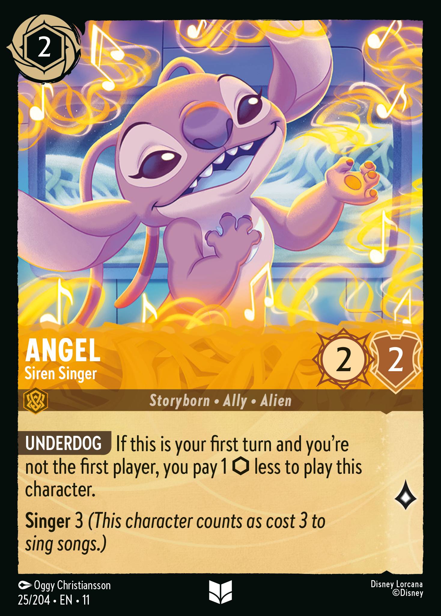 Angel - Siren Singer — Winterspell (11WSP-25) Disney Lorcana card
