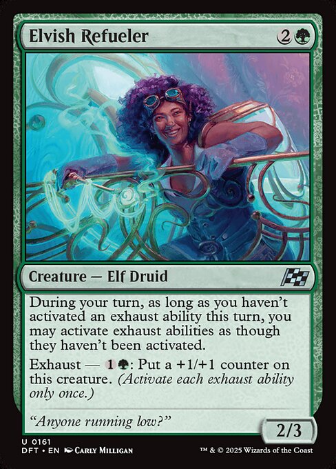 Elvish Refueler – Aetherdrift (DFT-161) Magic: The Gathering card