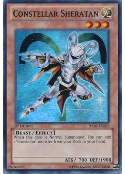 Constellar Sheratan — Hidden Arsenal 7 (HA07-005) Yu-Gi-Oh! card Imagen principal del producto