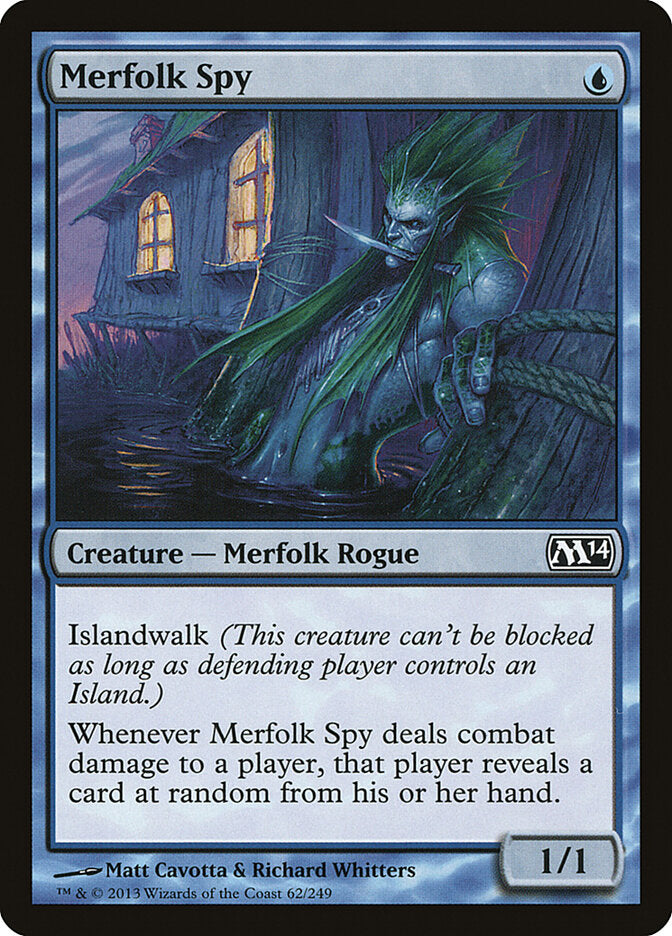 Merfolk Spy - Magic 2014 (Common) [M14-62] Main image