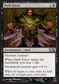 Dark Favor - Magic 2014 (Common) [M14-92] Hover Image