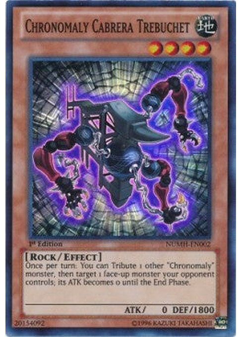 Chronomaly Cabrera Trebuchet — Number Hunters (NUMH-002) Yu-Gi-Oh! card Main image